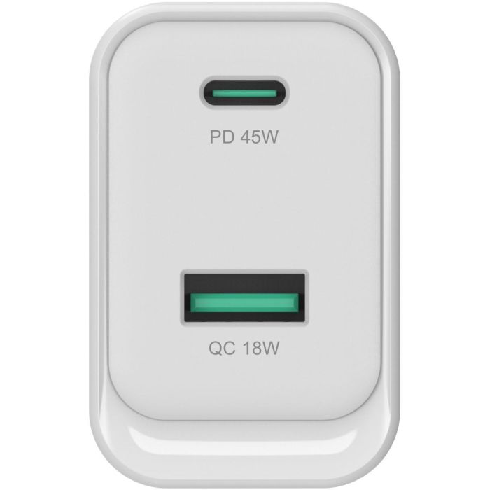 CONCEPTRONIC Ladegerät 2Port GaN USB-C/-A 45WPD3.0/PPS ws 2