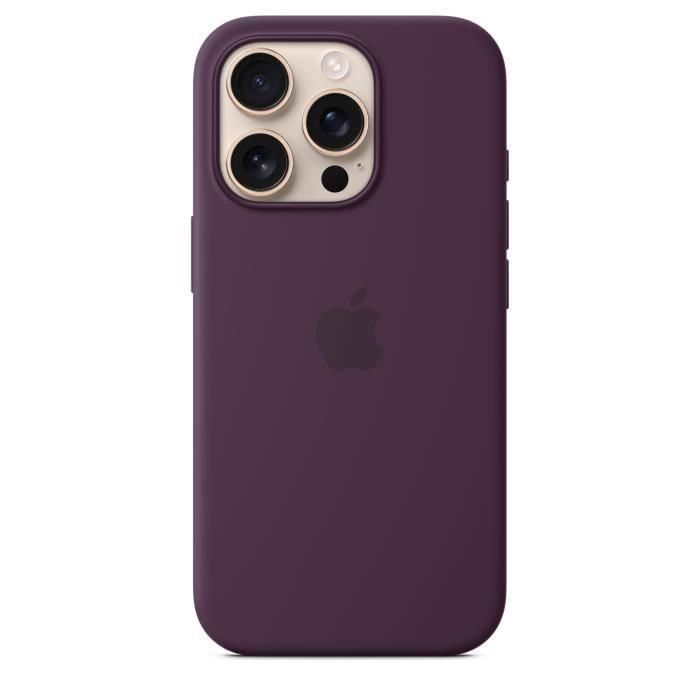 APPLE iPhone 16 Pro - Funda de Silicona con MagSafe - Ciruela APPLE iPhone 16 Pro - Funda de Silicona con MagSafe - Ciruela