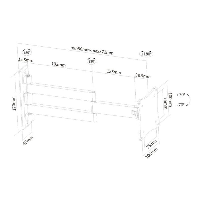 Soporte TV Neomounts FPMA-W830 10" 27" 12 kg 2