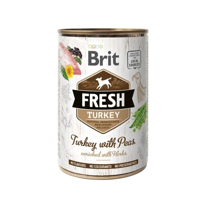 Brit Fresh Pavo Guisantes 6x400 gr