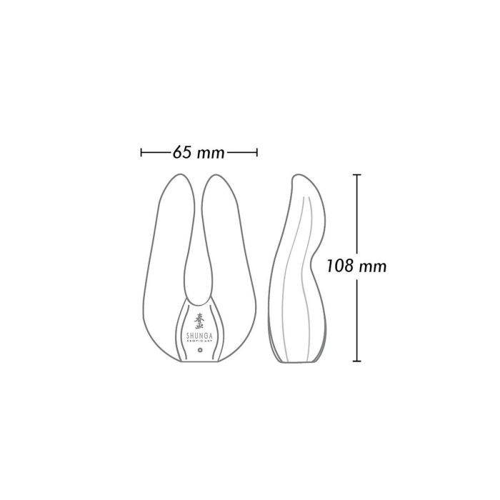 Masajeador Shunga Aiko Negro 3 Masajeador Shunga Aiko Negro 3