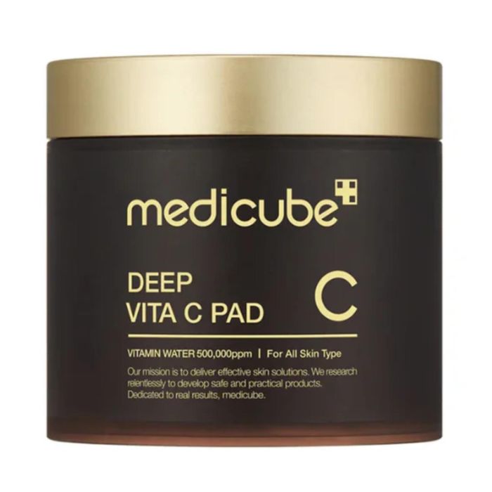 MEDICUBE Deep Vita-C Almohadillas Exfoliantes para Todo Tipo de Pieles, 150g