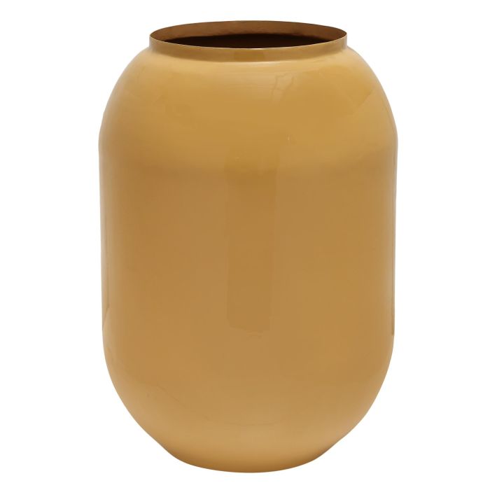 DKD Home Decor Jarrón Mostaza Hierro 36 x 51 x 36 cm