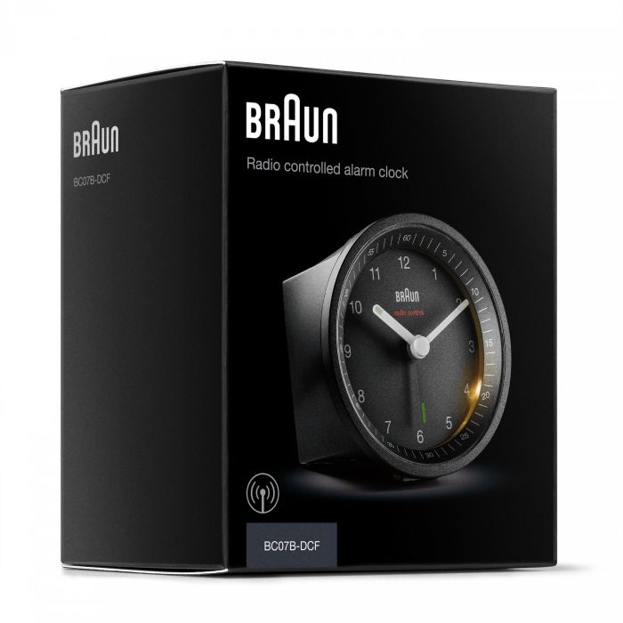 BRAUN Funkwecker BC 07 B-DCF schwarz Kunststoff. Ø 8.0 cm 5 BRAUN Funkwecker BC 07 B-DCF schwarz Kunststoff. Ø 8.0 cm 5