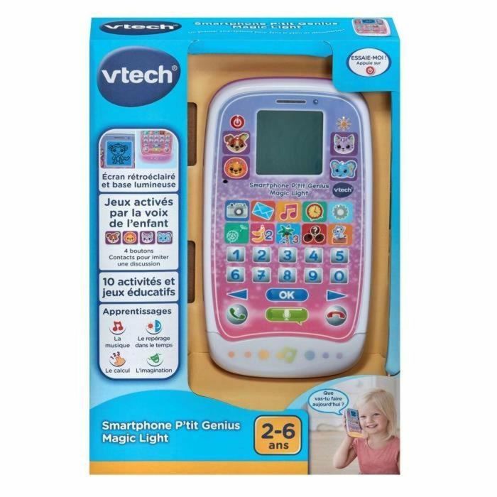 Teléfono de Juguete Vtech Smartphone P´tit Genius Magic Light (FR) 3 Teléfono de Juguete Vtech Smartphone P´tit Genius Magic Light (FR) 3