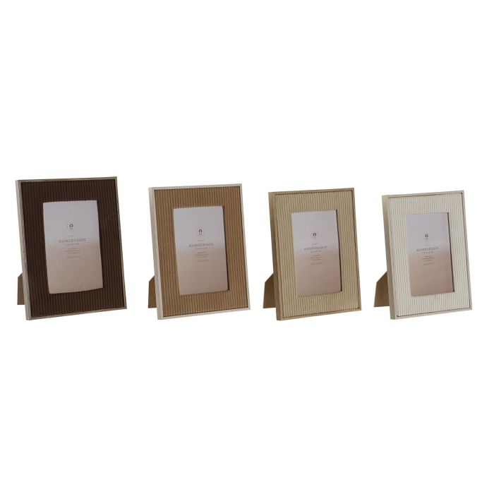 Marco Foto 10X15 Moderno DKD Home Decor Beige Marron 2 x 21 x 16 cm (4 Unidades)