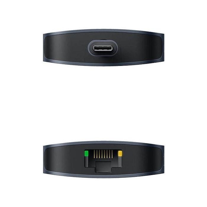 HYPER HD4004GL Hub de Interfaz USB 3.2 Gen 1 (3.1 Gen 1) Type-C 10000 Mbit/s Azul, Gris