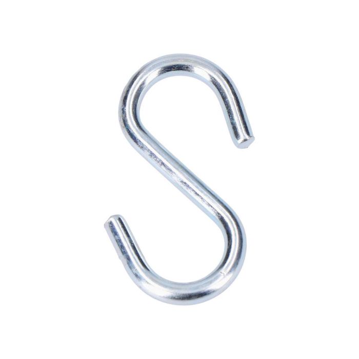 Edm Gancho forma "S" 40 mm zincado - Pack de 4 unidades
