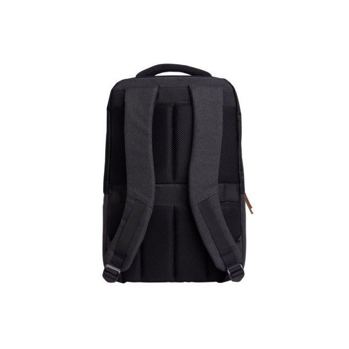 Trust 25244 Mochila Lisboa para Portátil 16" Negra 23L, 3 Compartimentos, Hecha con Botellas Recicladas, Resistente 3