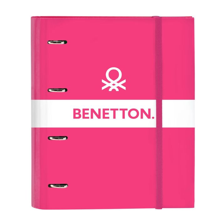 Carpeta de anillas Benetton Raspberry Fucsia (27 x 32 x 3.5 cm) 0 Carpeta de anillas Benetton Raspberry Fucsia (27 x 32 x 3.5 cm) 0