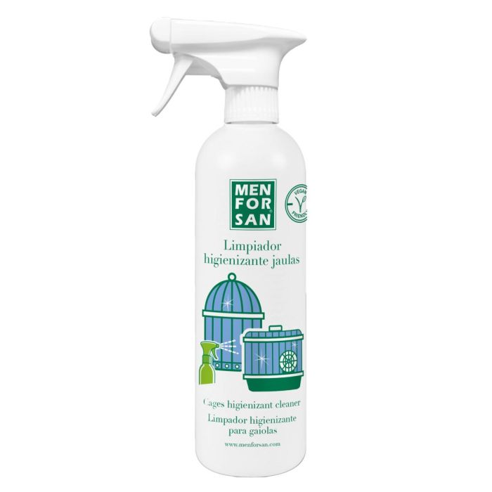 Men For San Limpiador Higienizante para Jaulas de Aves 750 mL - Spray Desinfectante con Olor a Limón Biodegradable