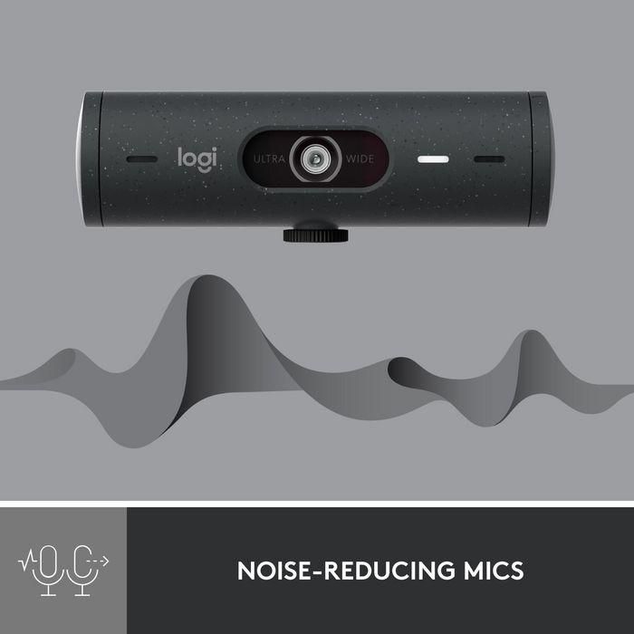 Logitech BRIO 500 Webcam Full HD 1080p 60fps con Autoenfoque y Tapa de Privacidad Grafito 11 Logitech BRIO 500 Webcam Full HD 1080p 60fps con Autoenfoque y Tapa de Privacidad Grafito 11