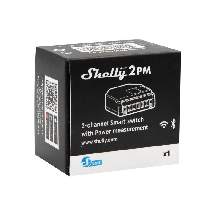 Shelly Relais 2PM Gen3 WLAN max. 16A 2 Canales Medición Empotrar 3