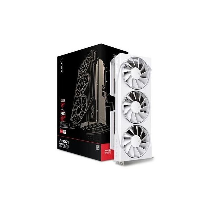 XFX RX 9070 Swift Gaming OC GDDR6 16GB 3 Ventiladores Blanca 4
