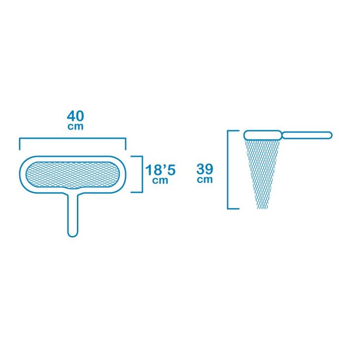 Edm Recogehojas de fondo Classic 40 x 18,5 cm Ø2,8 cm Azul 1