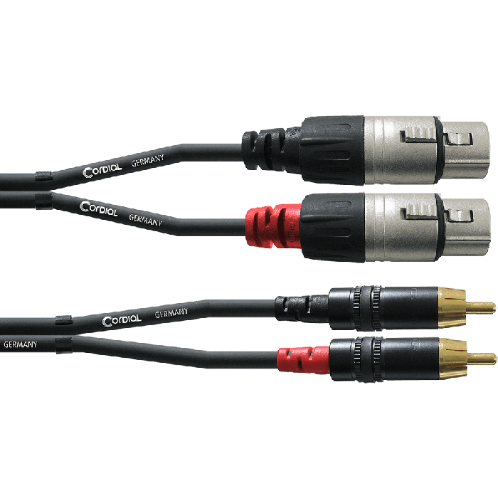 Cable De Audio Doble Xlr/Rca Hembra 1,5 M 2 Cable De Audio Doble Xlr/Rca Hembra 1,5 M 2