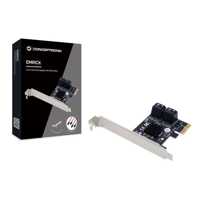 Conceptronic Emrick03 Tarjeta Controladora PCI Express a 4 Puertos SATA III 6 Gbps 2