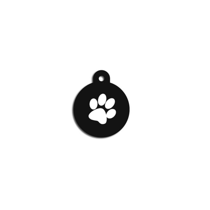 Placa identificativa para collar Imarc Circle Negro