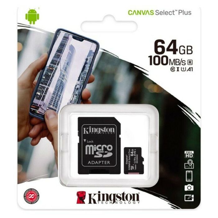 Tarjeta de Memoria Micro SD con Adaptador Kingston SDCS2 100 MB/s exFAT 1 Tarjeta de Memoria Micro SD con Adaptador Kingston SDCS2 100 MB/s exFAT 1