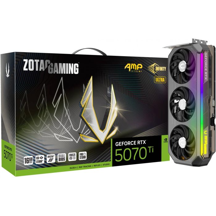 Zotac Gaming GeForce RTX 5070 Ti AMP Extreme Infinity Ultra 16GB GDDR7 3 Ventiladores 7 Zotac Gaming GeForce RTX 5070 Ti AMP Extreme Infinity Ultra 16GB GDDR7 3 Ventiladores 7