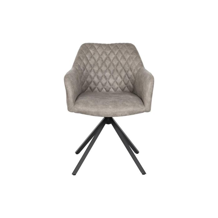 Silla Loft DKD Home Decor Gris Negro 58 x 83 x 55 cm 4 Silla Loft DKD Home Decor Gris Negro 58 x 83 x 55 cm 4