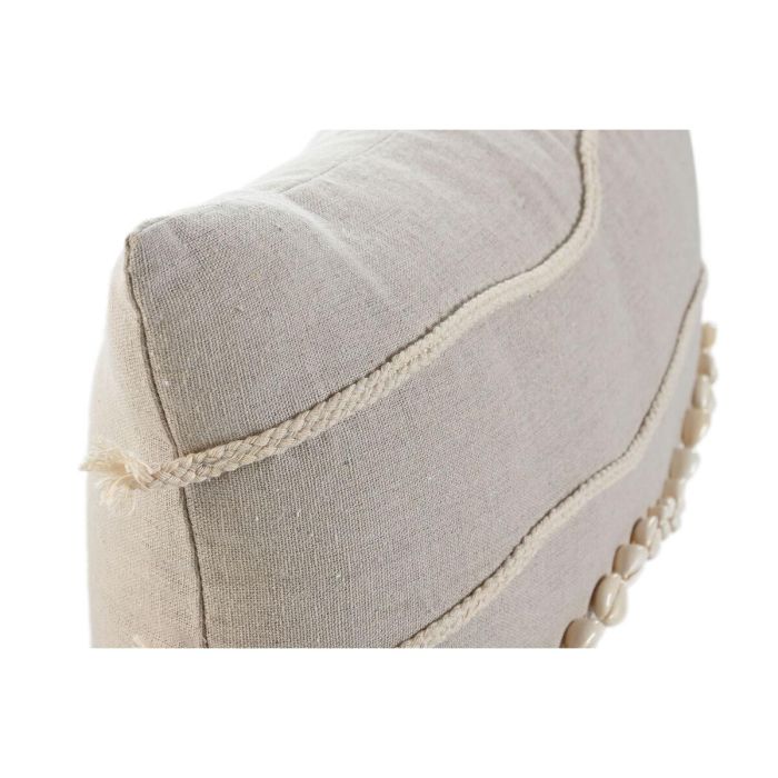 Cojin Boho DKD Home Decor Beige Blanco 30 x 50 cm 4