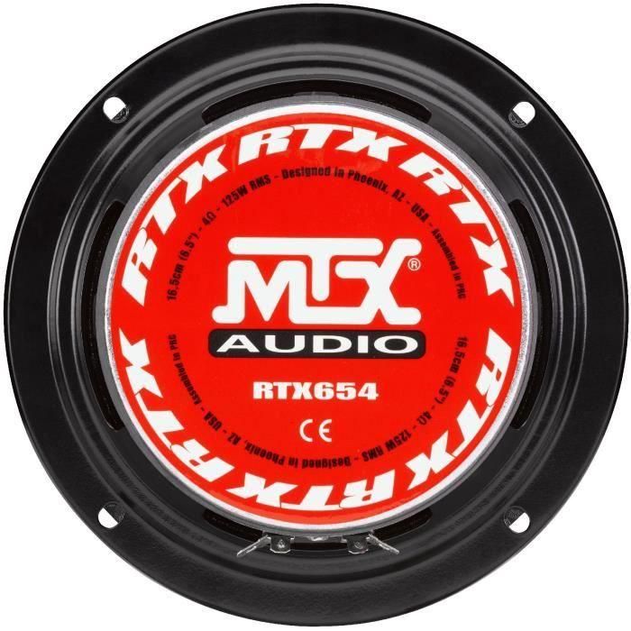 MTX Altavoz de rango medio de alta eficiencia RTX654 - 16.5 cm - 125W 3