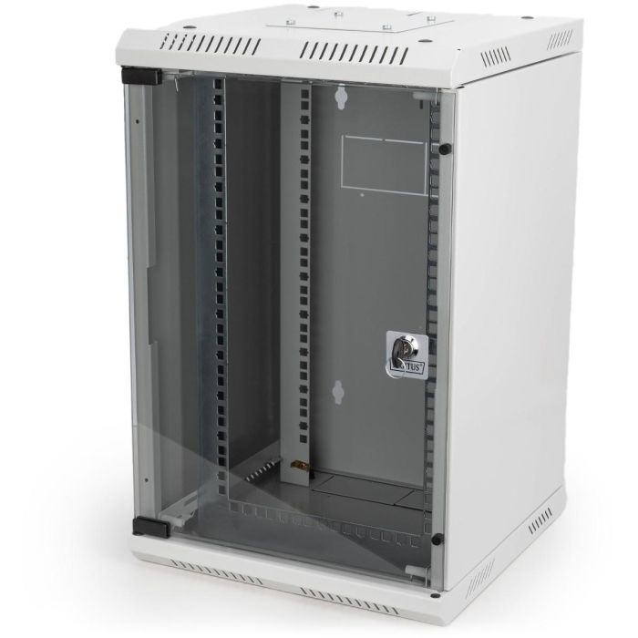 DIGITUS Carcasa Mural Combinada 254 mm (10") y 482.6 mm (19") 10U Acero IP20, Gris 1