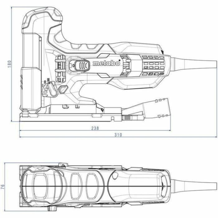 Metabo Sierra de calar rápida STE 100 710W para Madera con 20 hojas - Verde 1 Metabo Sierra de calar rápida STE 100 710W para Madera con 20 hojas - Verde 1