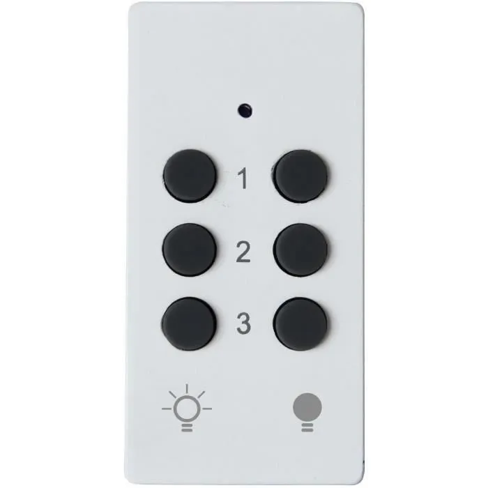 Gao GAO4004282473077 Kit 3 enchufes con mando a distancia + Mando a distancia - Blanco - 230 V 2