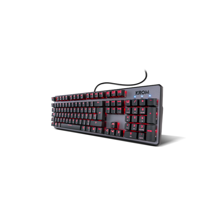 KROM Teclado Mecánico Kernel Juego USB Negro con RGB 3