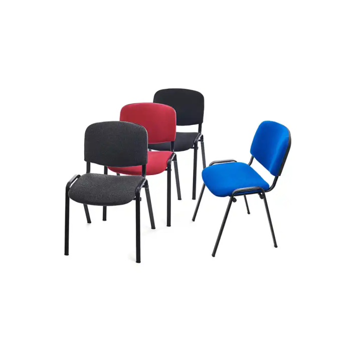 Rocada Silla Confidente Estructura Metálica Asiento Tela Ignífuga Gris 570x410x810 mm 1 Rocada Silla Confidente Estructura Metálica Asiento Tela Ignífuga Gris 570x410x810 mm 1