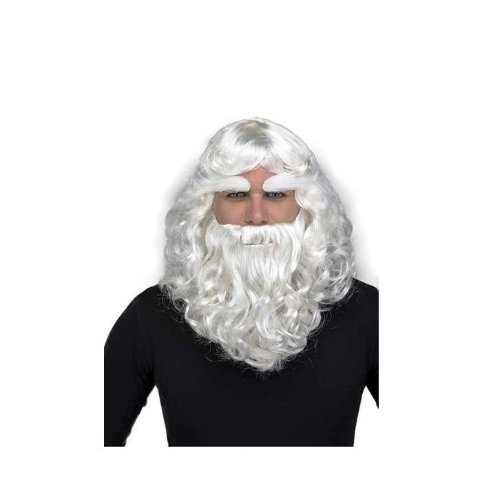 Peluca papá noel con barba y cejas 202 g Peluca papá noel con barba y cejas 202 g