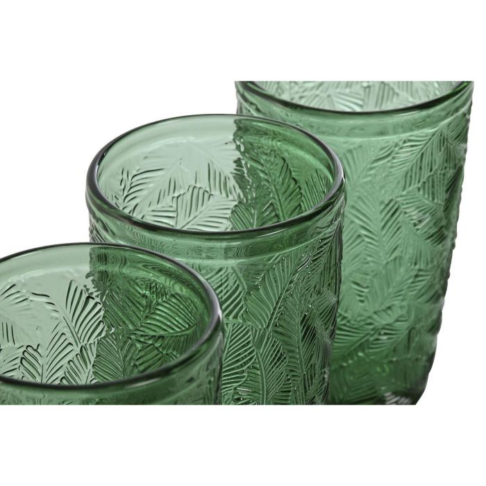 Vaso Basicos DKD Home Decor Verde 8 x 13 x 8 cm Set de 6 1