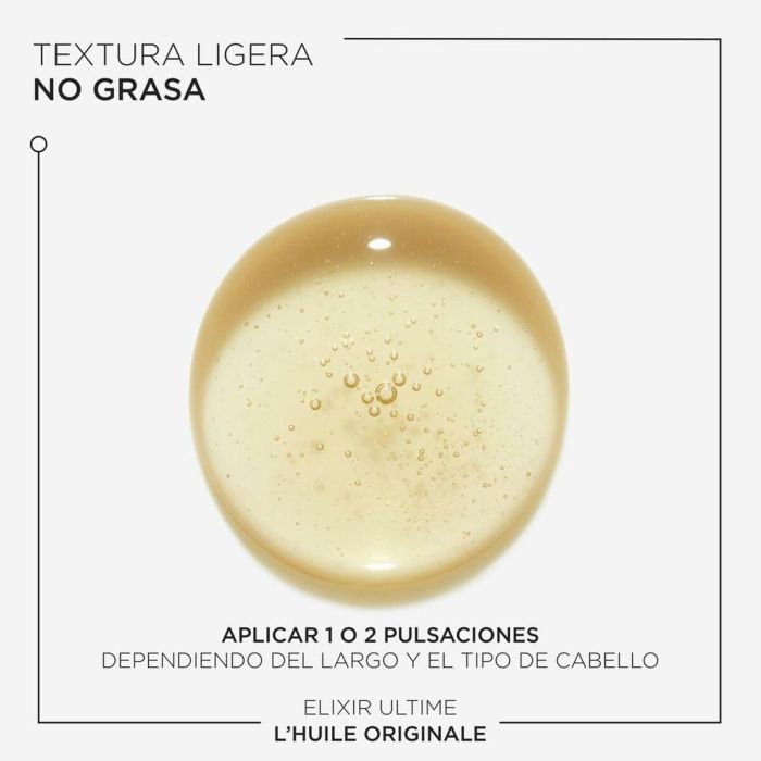 Kérastase N70038541/1 Elixir Ultime L'Huile Originale Aceite Capilar Recargable 75ml Brillo Suavidad Antiencrespamiento Protector Térmico 3