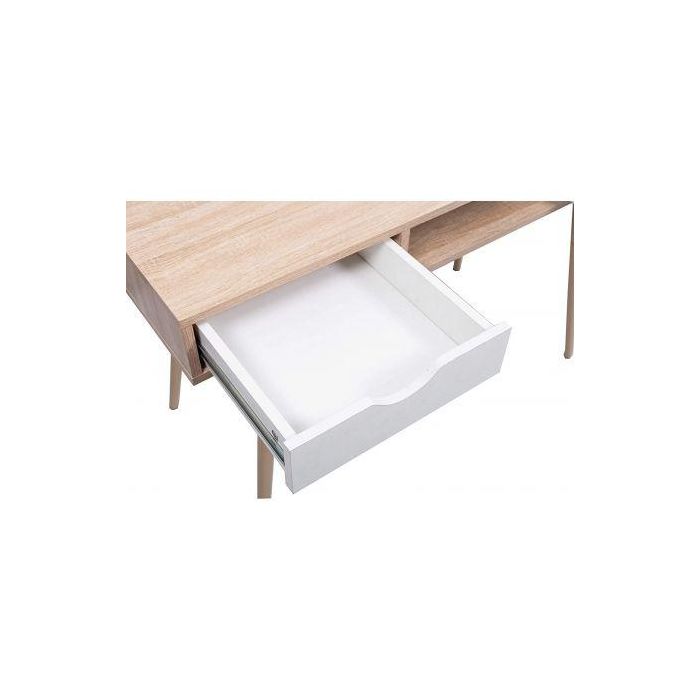 Mesa de Escritorio Eurosilla Berkeley/ 50 x 110 x 75cm / Acabado Blanco y Roble 4 Mesa de Escritorio Eurosilla Berkeley/ 50 x 110 x 75cm / Acabado Blanco y Roble 4