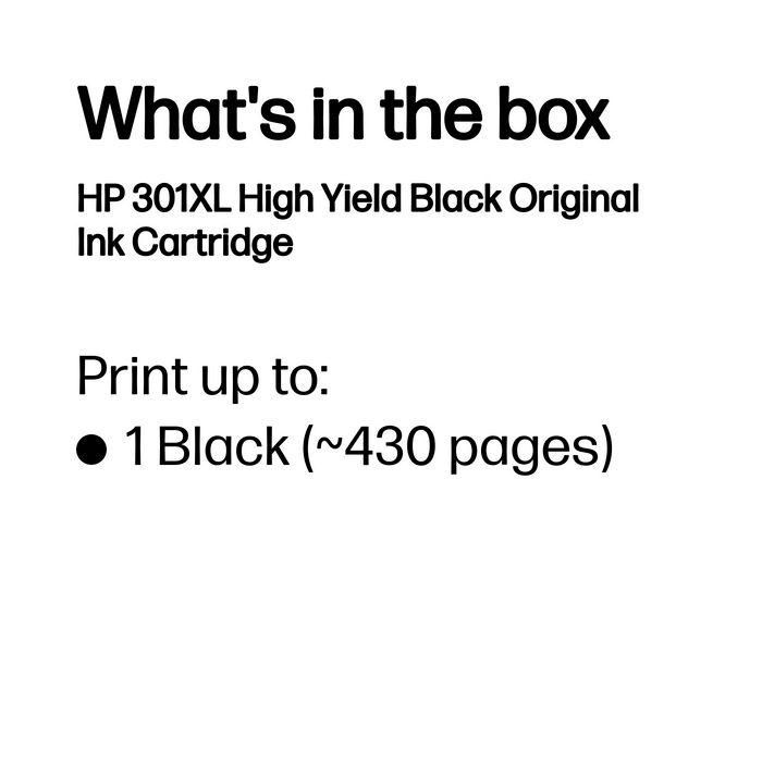 HP CH563EE Cartucho de Tinta Negro 301XL para Impresoras HP Compatibles HP CH563EE Cartucho de Tinta Negro 301XL para Impresoras HP Compatibles