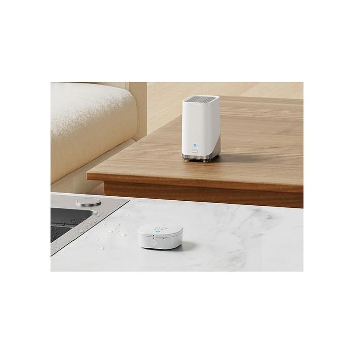 EUFY Eufy T89203D1 Sensor de Alarma de Inundación y Escarcha, Inalámbrico Wi-Fi, Blanco, Sensor de Humedad y Temperatura