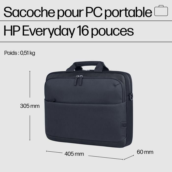 HP Funda para portátil Everyday de 16 pulgadas, protección duradera, fabricada con materiales reciclados 9 HP Funda para portátil Everyday de 16 pulgadas, protección duradera, fabricada con materiales reciclados 9