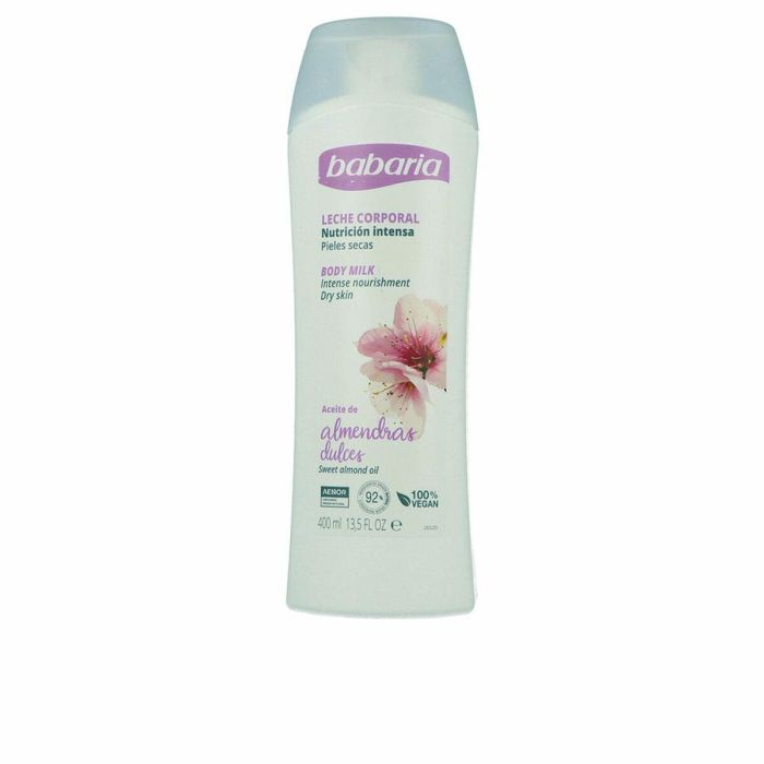 Babaria Aceite de Almendras Body Milk Hidratante Corporal Piel Seca 400 ml 1