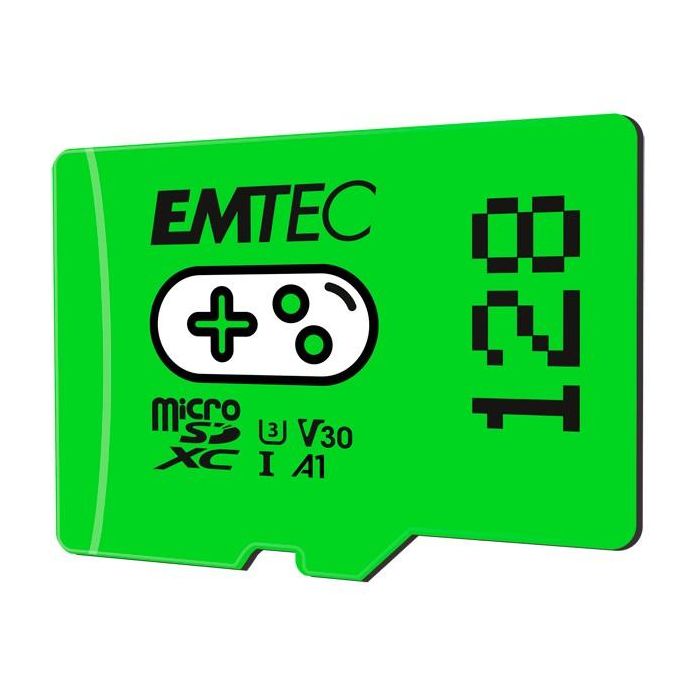 CARD Emtec m128GB UHS-I U3 V30 A1 Gaming Green 1 CARD Emtec m128GB UHS-I U3 V30 A1 Gaming Green 1