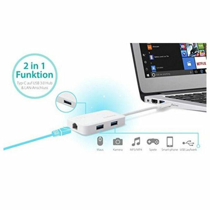 Adaptador USB a Ethernet Edimax EU-4308 2