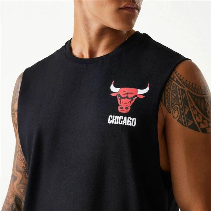 Camiseta de Tirantes Hombre New Era Chicago Bulls Negro 3