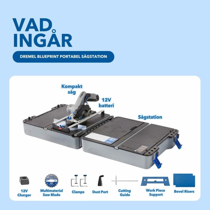 Dremel AAAXK80262 Estación de sierra CS12V-S1C con sierra compacta de 12 V, batería de 2 Ah y cargador, accesorios 9 Dremel AAAXK80262 Estación de sierra CS12V-S1C con sierra compacta de 12 V, batería de 2 Ah y cargador, accesorios 9