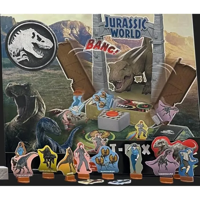 Epoch Jurassic World T-Rex Panic Juego de Mesa 7514 para Niños +6 Años Aventura y Estrategia