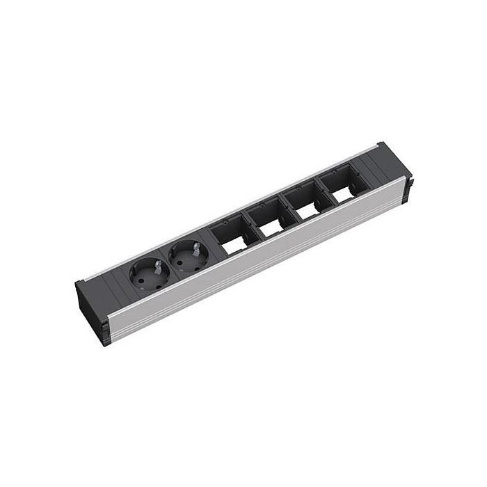 Bachmann CONI Large Base de enchufe 2x Schutzkontakt con toma de tierra y 4x ABD interruptor diferencial