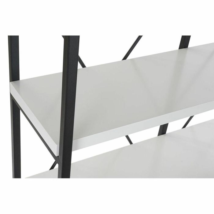 Estantería DKD Home Decor Negro Metal Blanco 4 Estantes Madera MDF (110 x 30 x 150 cm) 3 Estantería DKD Home Decor Negro Metal Blanco 4 Estantes Madera MDF (110 x 30 x 150 cm) 3