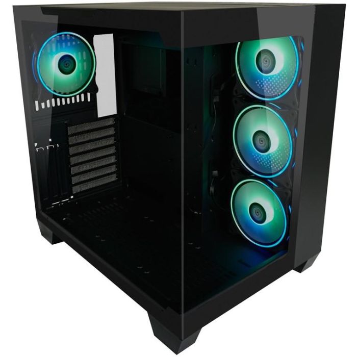 LC-Power 809B Midi Tower PC Gaming Negro ATX/EATX/microATX/Mini-ITX con Ventana Lateral y Panel de Vidrio Templado 3 LC-Power 809B Midi Tower PC Gaming Negro ATX/EATX/microATX/Mini-ITX con Ventana Lateral y Panel de Vidrio Templado 3