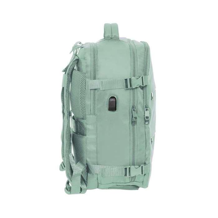 Mochila Escolar Safta Verde pastel Azul 2