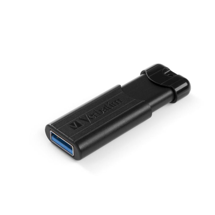 Verbatim Pendrive Pinstripe 64 grb High Speed Retráctil Usb 3.2 Negro 1 Verbatim Pendrive Pinstripe 64 grb High Speed Retráctil Usb 3.2 Negro 1